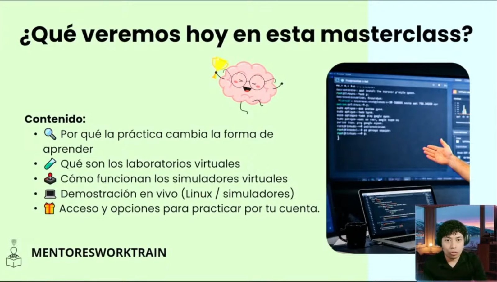 Live de MENTORESWORKTRAIN sobre laboratorios y simuladores